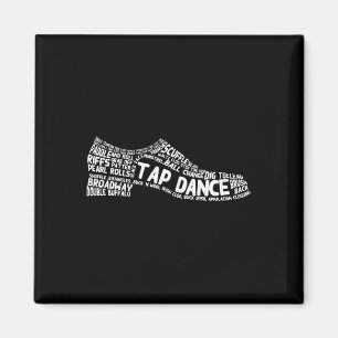 Funny Tap Dance Gift Shoe Dancing Cute Dancer Men  Magnet