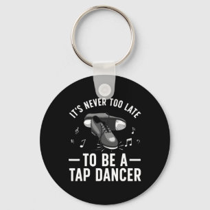 Funny Tap Dancing Art For Men Women Line Dancing T Keychain