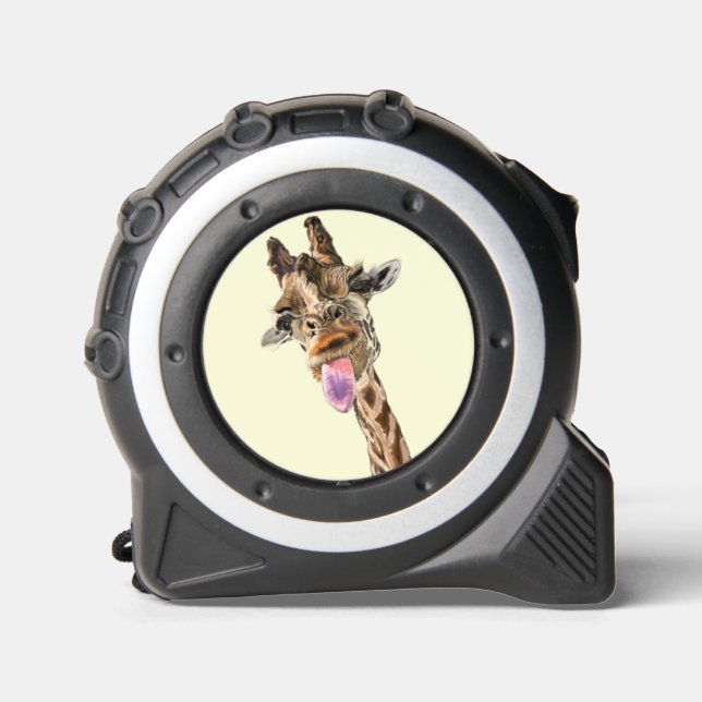 Funny Tape Measure with Playful Giraffe 1 (Front)