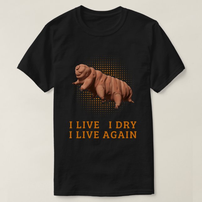 Funny Tardigrade Water Bear Microbiology Moss Pigl T-Shirt (Design Front)