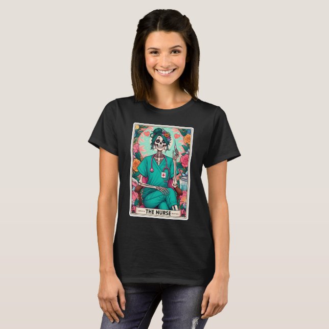 Funny Tarot Card/The Nurse T-Shirt (Front Full)