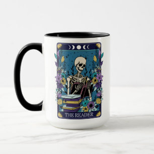 Funny Tarot The Reader Card Skeleton Mug