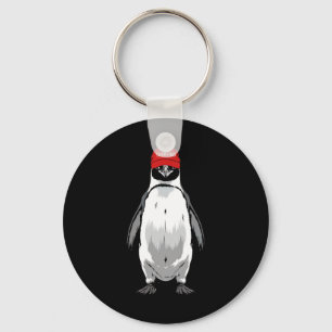 Funny Tarrified Penguin Anti Trump Tarrif Keychain
