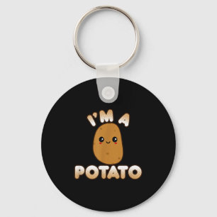 Funny Tato Costume Cute Kawaii Style Smiling I'm A Keychain