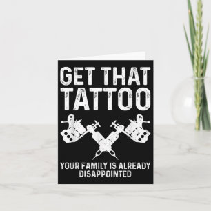 Funny Tattoo Artist Art For Men Women Tattooer Tat Card