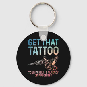 Funny Tattoo Artist Art For Men Women Tattooer Tat Keychain