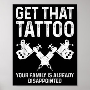 Funny Tattoo Artist Art For Men Women Tattooer Tat Poster