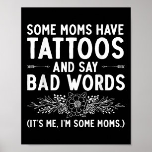 Funny Tattoo Design For Mom Women Tattoo Artist Ta Poster