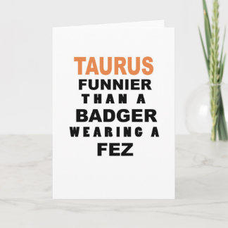 Funny Taurus carte d'anniversaire