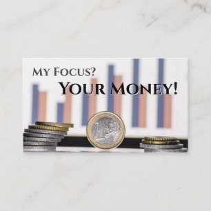 Funny Tax accountant currency financial experts Business Card