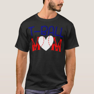 Funny Tball Mom Mother's Day Teeball Mom Game fan  T-Shirt