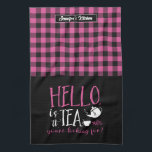 Funny Tea Lover Is It Tea You're Looking For Plaid Kitchen Towel<br><div class="desc">Funny and cool kitchen towel to make cooking more fun. Personalized gift for family and friends who love cooking, baking and trying new recipe in the kitchen. Customize the wording to fit your occasion. You can use the Design Tool to further change the font type, font colour and font size....</div>