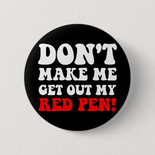 Funny teacher 2 inch round button