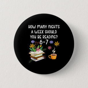 Funny Teacher 67 Six Seven Meme Reading 6-7 Book L 2 Inch Round Button