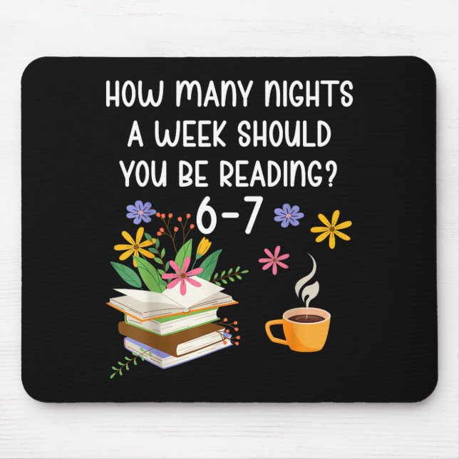 Funny Teacher 67 Six Seven Meme Reading 6-7 Book L Mouse Pad (Front)