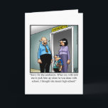 Funny Teacher Appreciation Day Card<br><div class="desc">Enjoy spreading some laughter with this hilarious Teacher Appreciation Day humour greeting card by syndicated artist Bill Abbott. Wonderfully funny and slightly sarcastic cartoon characters in hilarious situations and settings that’s sure to bring a smile to anyone’s face. Great fun for the wonderfully funny, slightly sarcastic character you know! Bill...</div>