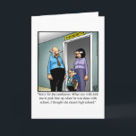 Funny Teacher Appreciation Day  Card<br><div class="desc">Enjoy spreading some laughter with this hilarious Teacher Appreciation Day humour greeting card by syndicated artist Bill Abbott. Wonderfully funny and slightly sarcastic cartoon characters in hilarious situations and settings that’s sure to bring a smile to anyone’s face. Great fun for the wonderfully funny, slightly sarcastic character you know! Bill...</div>