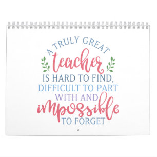 Funny Teacher Appreciation Principal Calendar