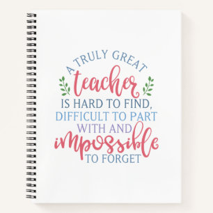 Funny Teacher Appreciation Principal Notebook