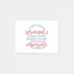Funny Teacher Appreciation Principal Post-it Notes