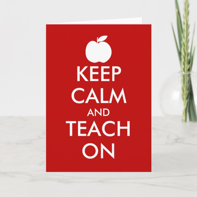 Funny teacher appreciation week greeting cards (Front)