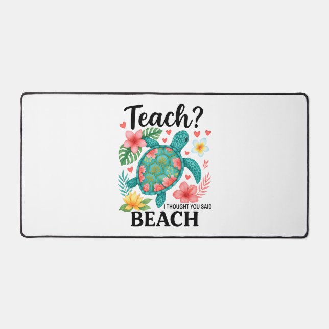 Funny Teacher Beach Tortue d'été (Recto)