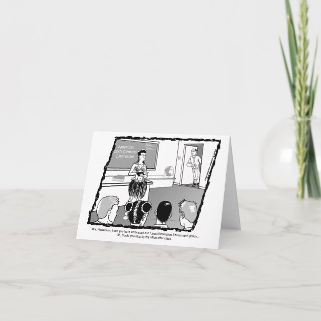 Funny teacher card (Front)