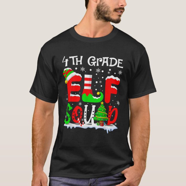 Funny Teacher Christmas Students  T-Shirt (Front)