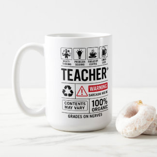 Funny Teacher Definition — Multi-Tasking Coffee Mug