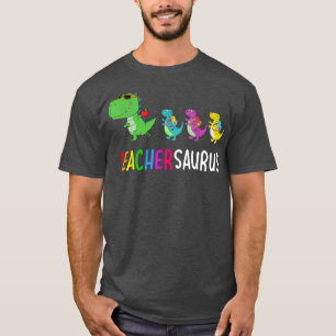 Funny Teacher Dinosaur Teachersaurus T Re Men Wom T-Shirt
