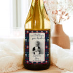 Funny Teacher Gift Wine Label - Christmas Gift<br><div class="desc">Show all those care givers and teachers how much you appreciate them this holiday season! Easily edit all the wording and the photo on this lovely wine label.</div>