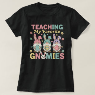 Funny Teacher Gnome Teaching My Favourite Gnomies  T-Shirt