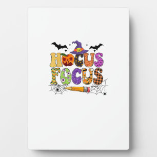 Funny Teacher Hocus Pocus Everybody Focus Hallowee Plaque