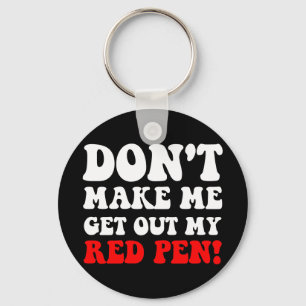 Funny teacher keychain