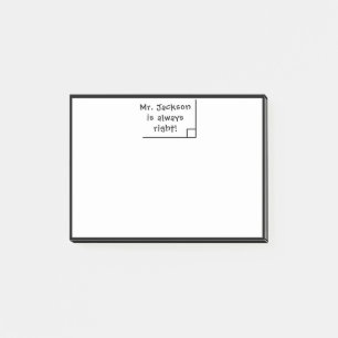 Funny Teacher Math School Humour Post-it Notes