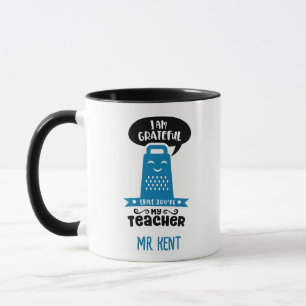 Funny Teacher Mugs - Blue Grateful Grater Custom