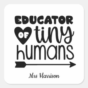 Funny Teacher personalized gift Square Sticker