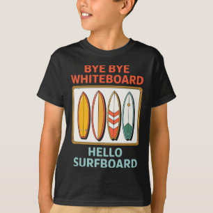 Funny Teacher Summer Surfing Surfer Vacation Holid T-Shirt