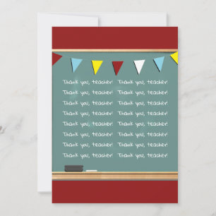 Funny Teacher Thank You Card