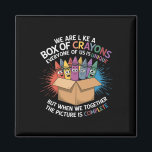 Funny Teacher We Are Like A Box Of Crayons 2  Magnet<br><div class="desc">Funny Teacher We Are Like A Box Of Crayons 2</div>