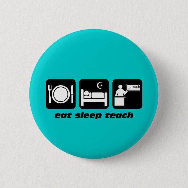 Funny teachers 2 inch round button (Front)