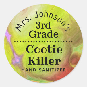 Funny Teacher's Classroom Hand Sanitizer Label