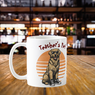  Funny Teacher's Pet Orange/ Retriever Personalize Coffee Mug