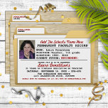 Funny Teacher's Retirement Party Invitations<br><div class="desc">Fun "permanent record" file folder teacher retirement party invitations.  If you need any assistance personalizing this card,  please contact me and I'll be happy to help you make it perfect.</div>