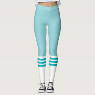 Funny Teal Team Tube Sock Leggings