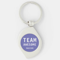 Funny Team Awesome Purple Personalized Name