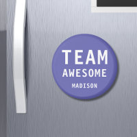 Funny Team Awesome Purple Personalized Name