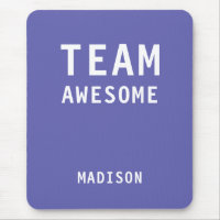 Funny Team Awesome Purple Personalized Name