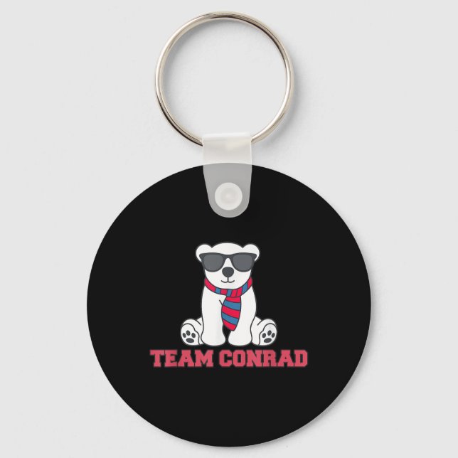 Funny Team Conrad Junior Mint Bear Est. 2009  Keychain (Front)