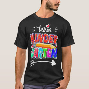 Funny Team Kindergarten Teacher Student Back To Sc T-Shirt